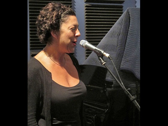 Ingrid Lucia at WWOZ. Photo by Jennifer Leslie.